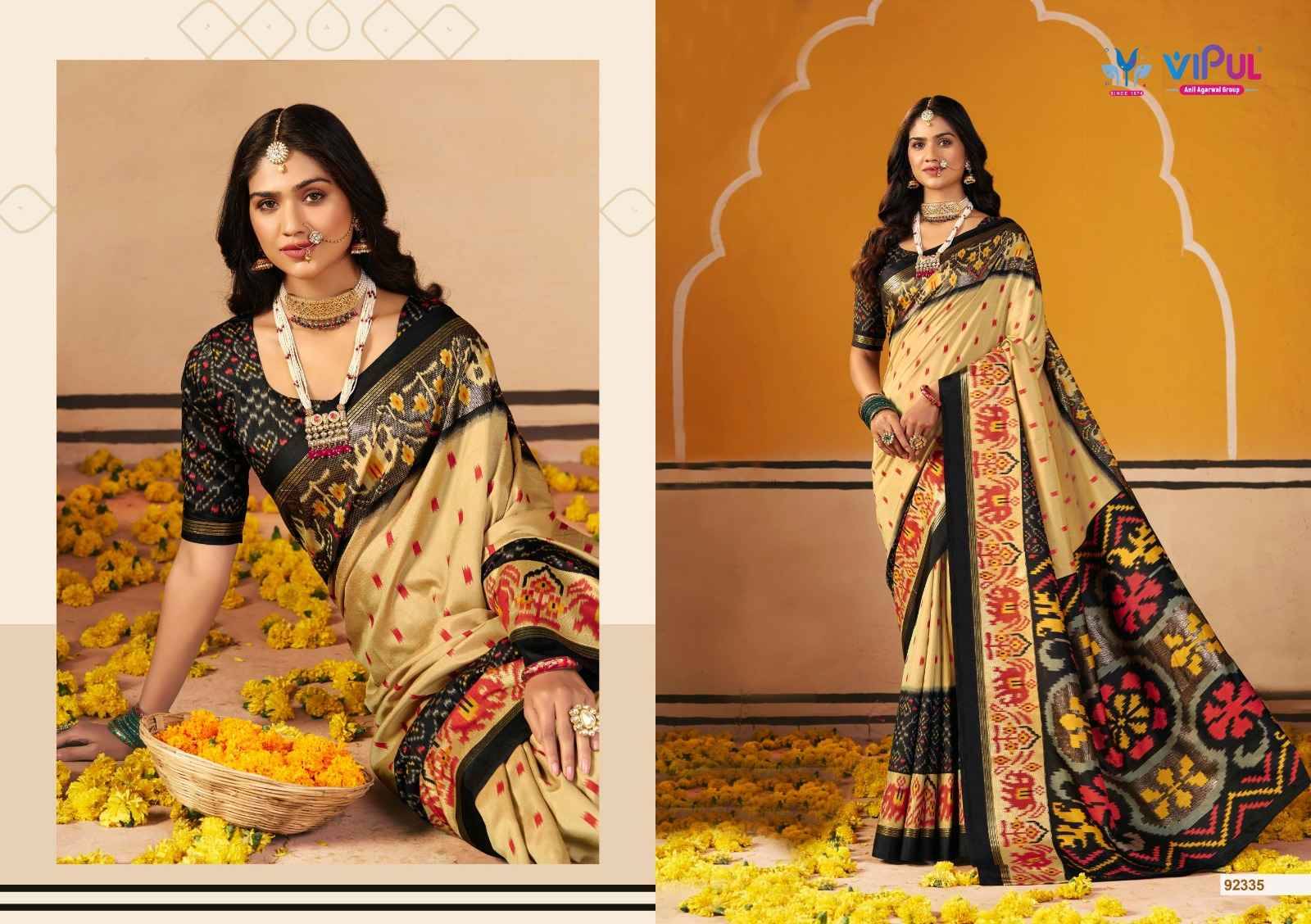 Sentosa silk 92331 Series By Vipul Fashion 92331 to 92336 Series Indian Traditional Wear Collection Beautiful Stylish Fancy Colorful Party Wear & Occasional Wear Weightless Sarees At Wholesale Price